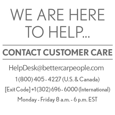 Call Customer Care 1-800-405-4227 M-F 8am-6pm EST